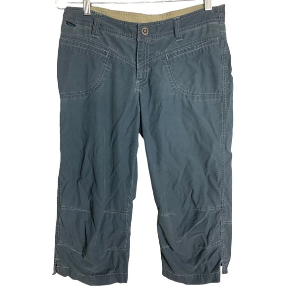 Kuhl Women’s Cropped Capri Pants  Stretch Kuhldry Hiking Gorpcore Size 8 - Picture 1 of 16